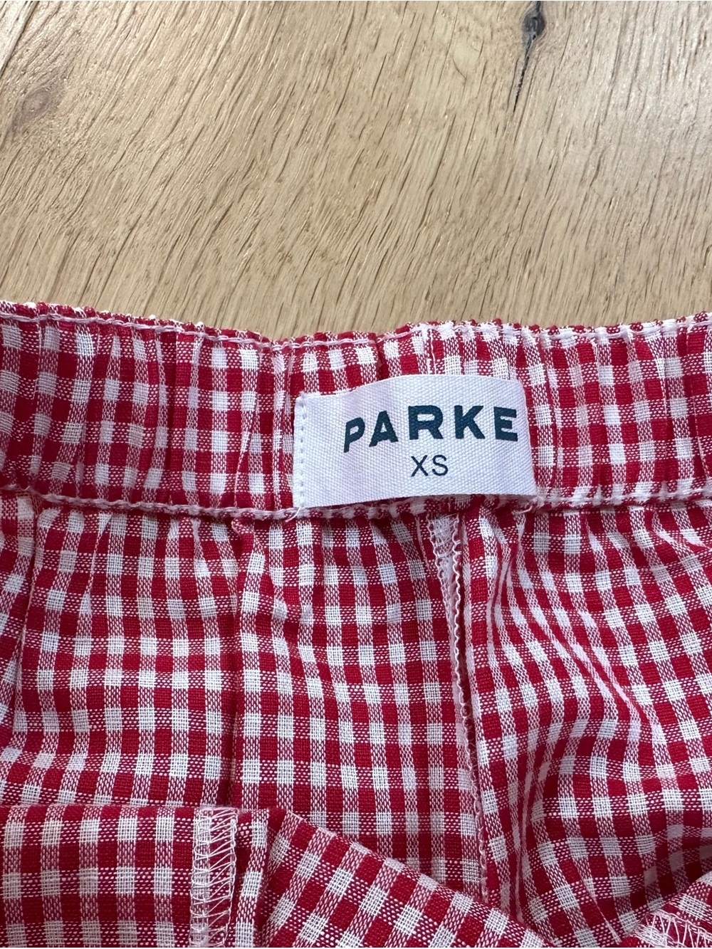 PARKE Red Gingham Boxer Shorts - Picture 2 of 5